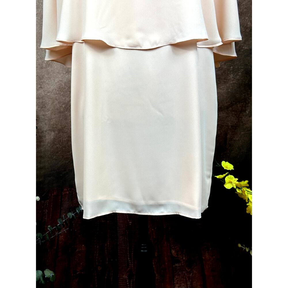 Three Eighty Two V Neck Overlay Chiffon Mini Dres… - image 7